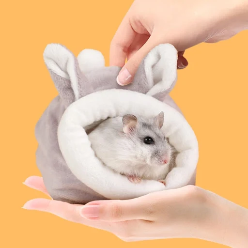 Hamster Pet House Winter Universal Guinea Pigs Nest Small Animal Sleeping Bed Hedgehog Plushy Bed Cage Accessories