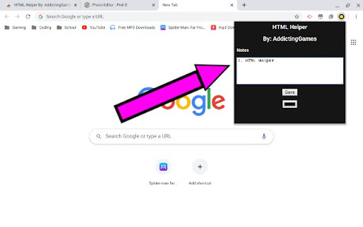 HTML Helper By: AddictingGames