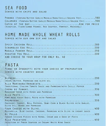 Sushi Cafe menu 