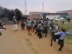Children fled when protests spilled into their schools in Ermelo this week.