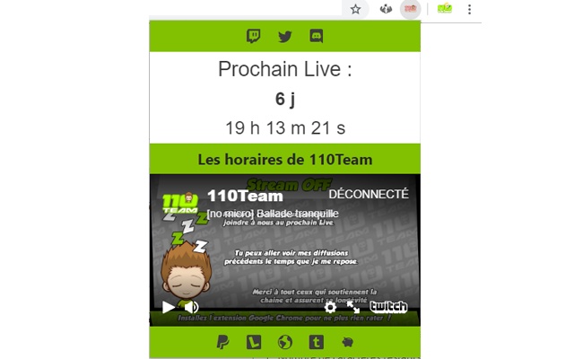 110Live Extension