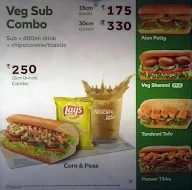 Subway menu 3