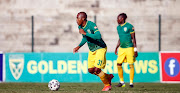 Thabani Zuke of Golden Arrows during the DStv Premiership match between Golden Arrows and TS Galaxy at Sugar Ray Xulu Stadium on May 19, 2021 in Durban, South Africa. 