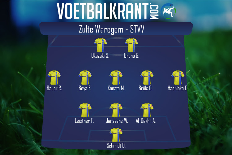 Opstelling STVV | Zulte Waregem - STVV (17/09/2022)