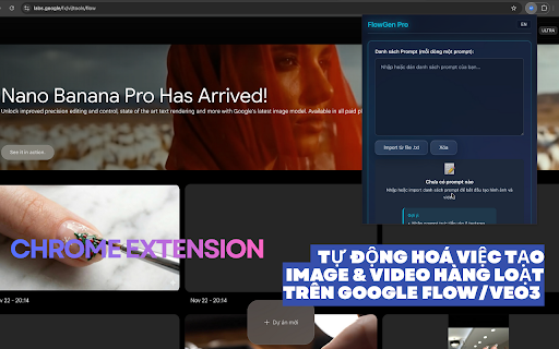 FlowGen Pro - Batch Image/Video Creator