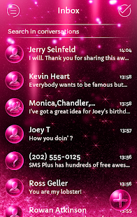 How to get SMS Plus Pink Glitter Theme lastet apk for bluestacks