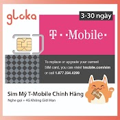 Sim Du Lịch Mỹ T - Mobile 4G Không Giới Hạn 3 Ngày - 30 Ngày