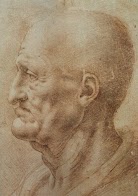Profile of an old man