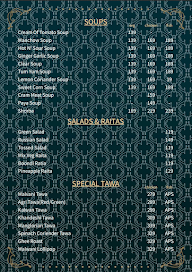 Manish Mahal menu 1