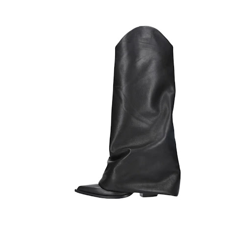 Title 8, Womens Pile Style Boots, Pointed Toe in Black ...