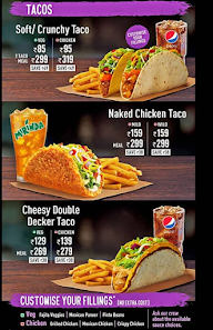 Taco Bell menu 1