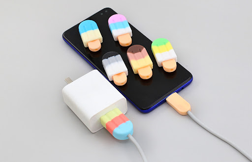 Title 9, Ice Cream Mobile Phone Data Cable Protective Co...