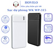 Sạc Dự Phòng 10000 Mah Wk Wp - 315 Pin Xạc Dự Phòng Chính Hãng Sạc Nhanh 12W 2 Cổng Tiện Lợi