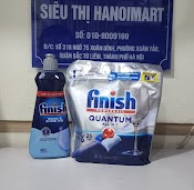 Combo Viên Rửa Bát Finish Quantum 25 Viên + Muối Rửa Bát Finish 1Kg Chính Hãng