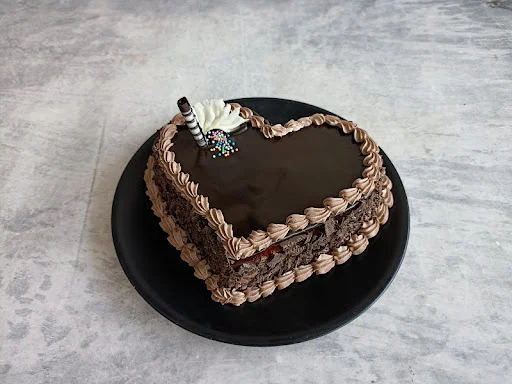 Death By Chocolate Heart Cake Eggless