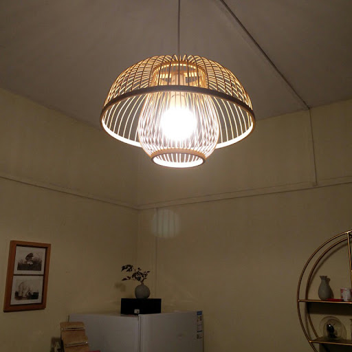 Title 2, Chinese Style Bamboo Chandelier Creative Round ...