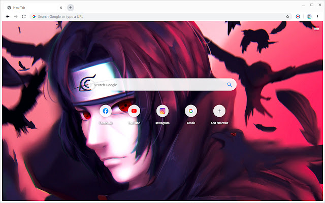 Itachi Uchiha / Naruto Wallpapers New Tab -  chbiliamnmbbpppgphhpcnfofcaanhla - Extpose