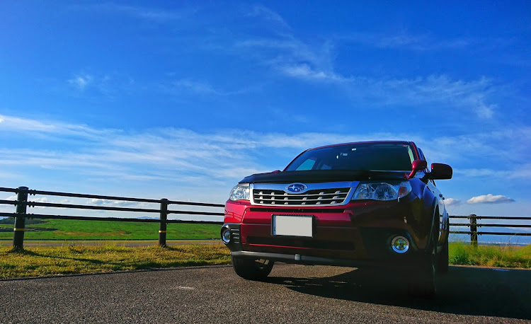 フォレスターの福島空港展望駐車場・ドライブ・SUV・スマホ撮影・秋空に関するカスタム事例の投稿画像3枚目