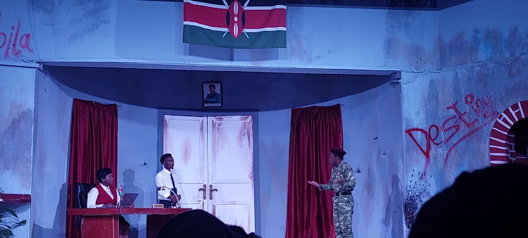 The stage play, Antigone, performed by Nairobi Performing Arts Studio