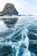 Cracked ice on Lake Baikal, Siberia. Somi has a story from her travels there that still cracks her up.