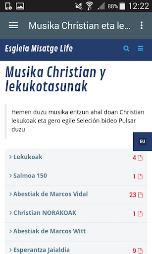 Musika christian lekukotasunak