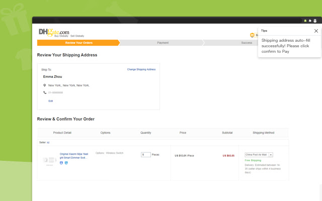 MyyShop - DHgate.com order assistant for beta