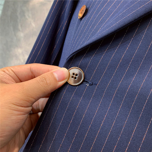 Title 5, British Style Striped Double-breasted Blazer – ...