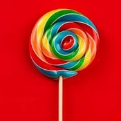 Kẹo Mut Câu Vông, Rainbow Lollipop, Hương Trai Cây