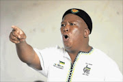 EFF leader Julius Malema gesturing in this file picture when he was ANC Youth League president. The current leadership of the ANC Youth League task team alleges that Malema's leadership caused the financial collapse of the organisation.