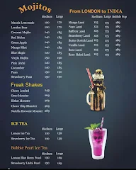 The London Shakes menu 6