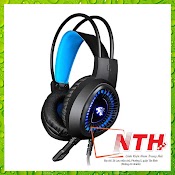 Tai Nghe Chuyên Game Led V1000 Jack 3.5 (7.1) + Usb