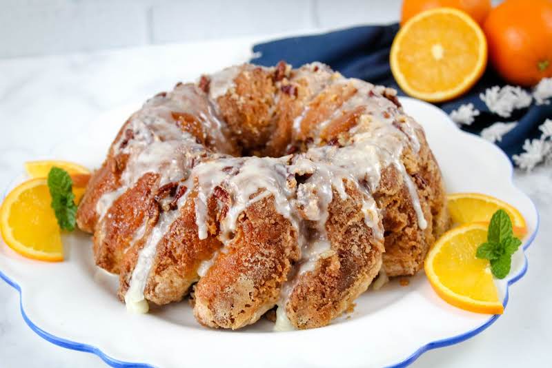 Belle Oaks Inn Pecan Orange Bread Ready To Be Sliced.