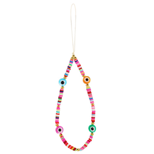 Title 22, Bohemian Rainbow Polymer Clay Pearl Glass Beade...