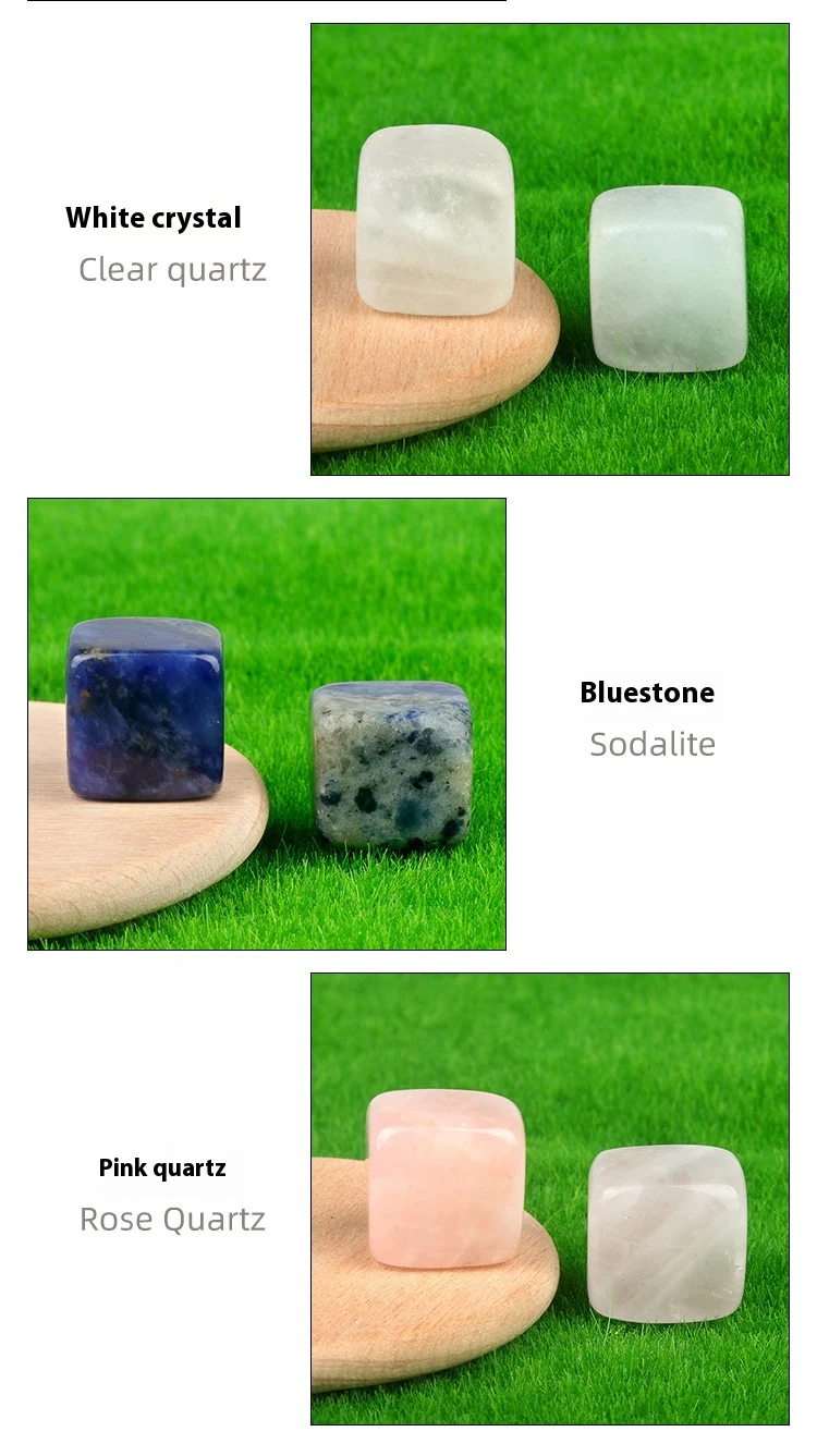Title 6, Niet-poreuze 16 mm vierkante kleurrijke kristal...