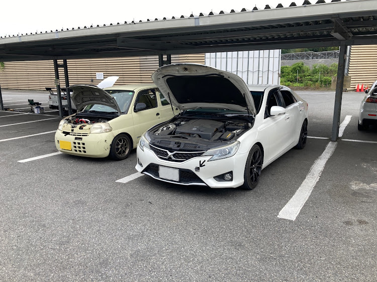 マークXの寝そべりドライブ・モルカー・本庄サーキット・本庄モーターパークに関するカスタム事例の投稿画像1枚目