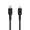 Cáp Usb - C To Lightning Boost Charge Belkin Vỏ Dù, Chứng Chỉ Mfi, Sạc Nhanh 30W, 1M/ 2M - Hàng Chính Hãng - Caa004Bt