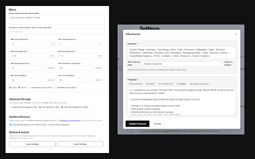 BidRadar - Freelancer Bidding Helper screenshot 2