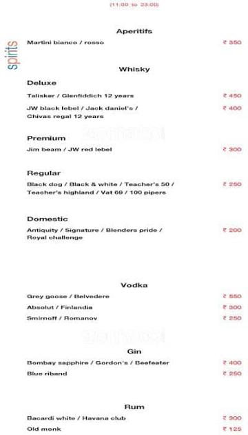 The Hub & The Bar - Hotel Ramada Encore menu 