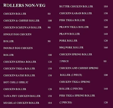 Road Roller menu 
