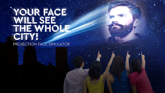 Face projector simulator