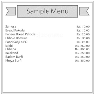 Shyam Sweets menu 1