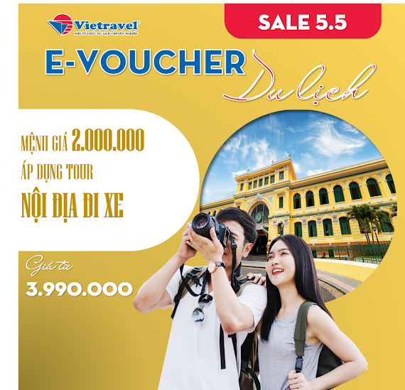 [Evoucher Vietravel] Mệnh Giá 2.000.000 Vnd Áp Dụng Cho Tour Nội Địa Đi Xe Giá Từ 3.990.000