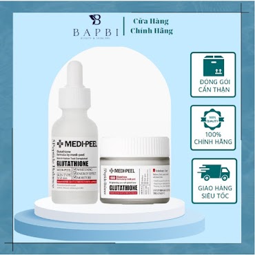 Dưỡng Trắng Medipeel Glutathione 600 White Combo Serum Và Kem Dưỡng Medipeel