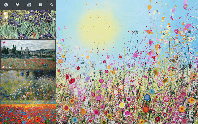 Wild Flowers Paintings HD Wallpapers New Tab