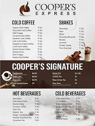 Cooper's Express Cafe menu 2