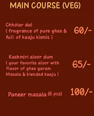 Munia's Kitchen menu 1