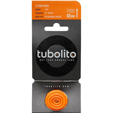 Tubolito S-Tubo Road 700 x 18-28mm Tube - 42mm Presta Valve, Disc Brake Only