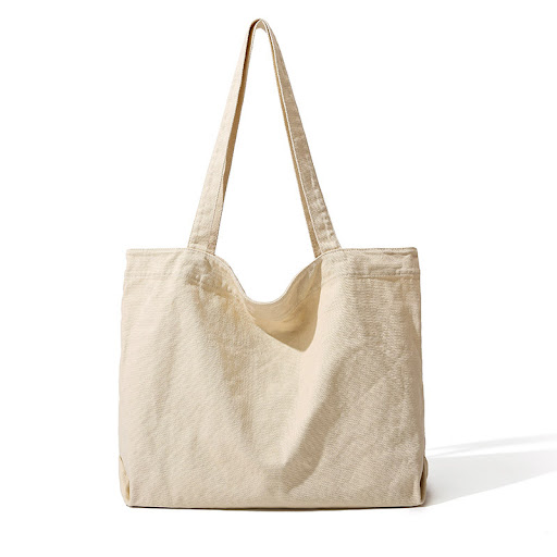 Title 7, Plain Simple One-shoulder Canvas Bag. Lightweig...