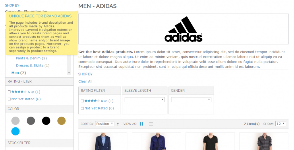 Improved Layered Navigation for Magento 1