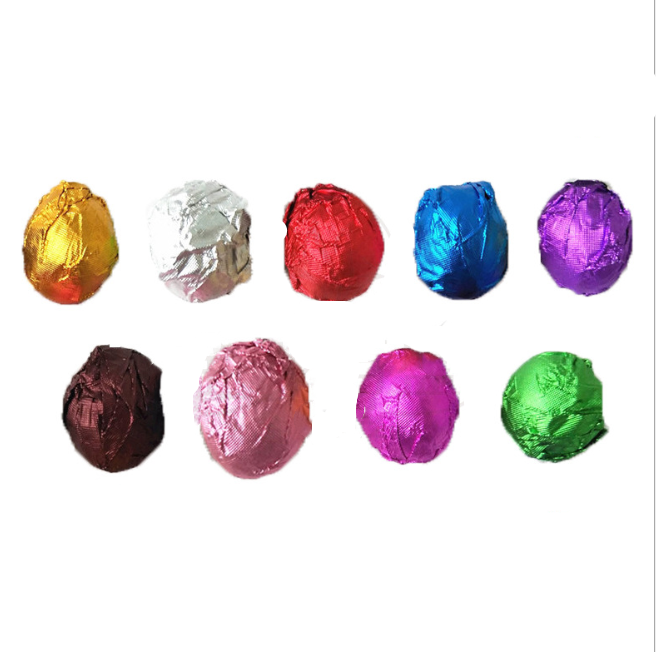 Papier aluminium couleur gaufré brillant pour emballage bonbons, thé, sésame, pilules, chocolat. Personnalisé, protection optimale.